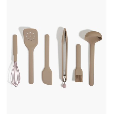 NEW Our Place 6 Piece Silicone Utensil Essential Spatula Whisk Ladle Brush Tongs