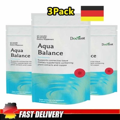 3X Aqua Balance   Nahrungsergänzungsmittel, 180 Kapseln zur Unterstützung des Ge