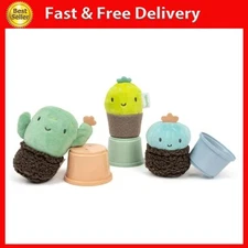 Ingenuity Calm Springs Nesting Rattles for Baby 3 Months +, Unisex