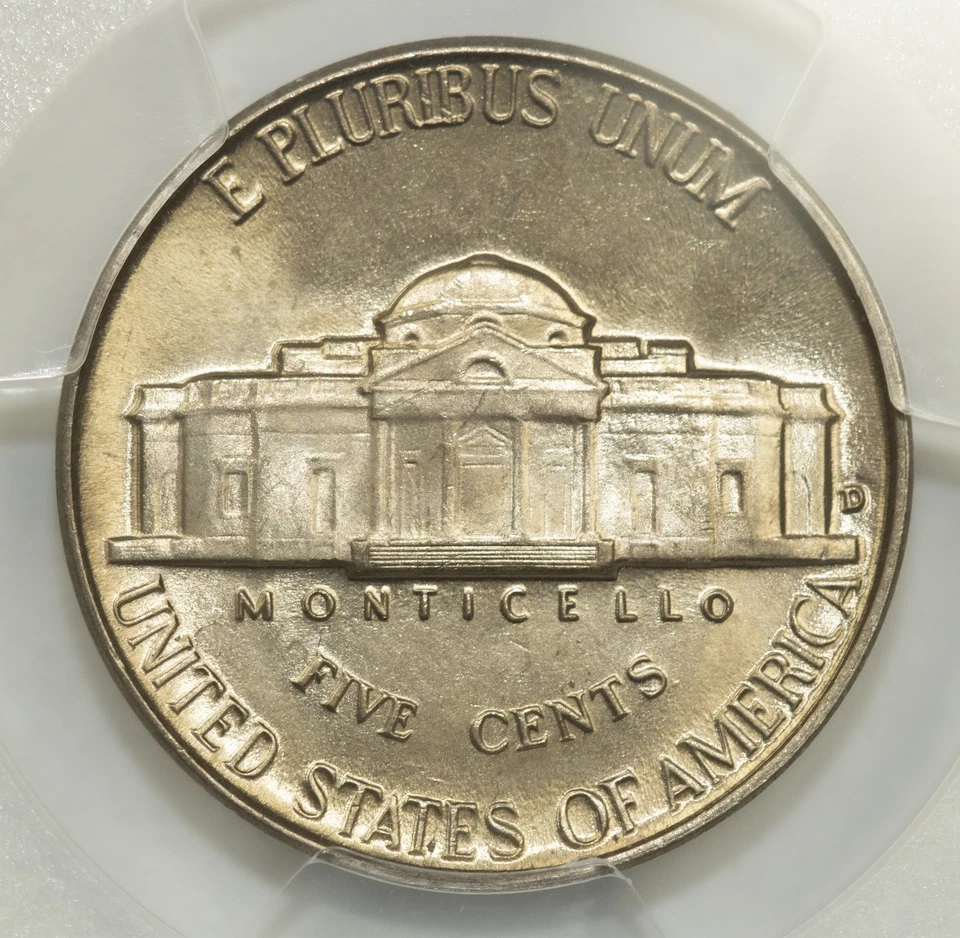 1946 -D Jefferson Nickel 5c PCGS MS65FS Full Steps - Image 3 of 4