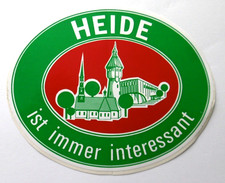 Souvenir-Aufkleber Heide Wassertum Marktplatz Dithmarschen Schleswig-Holstein