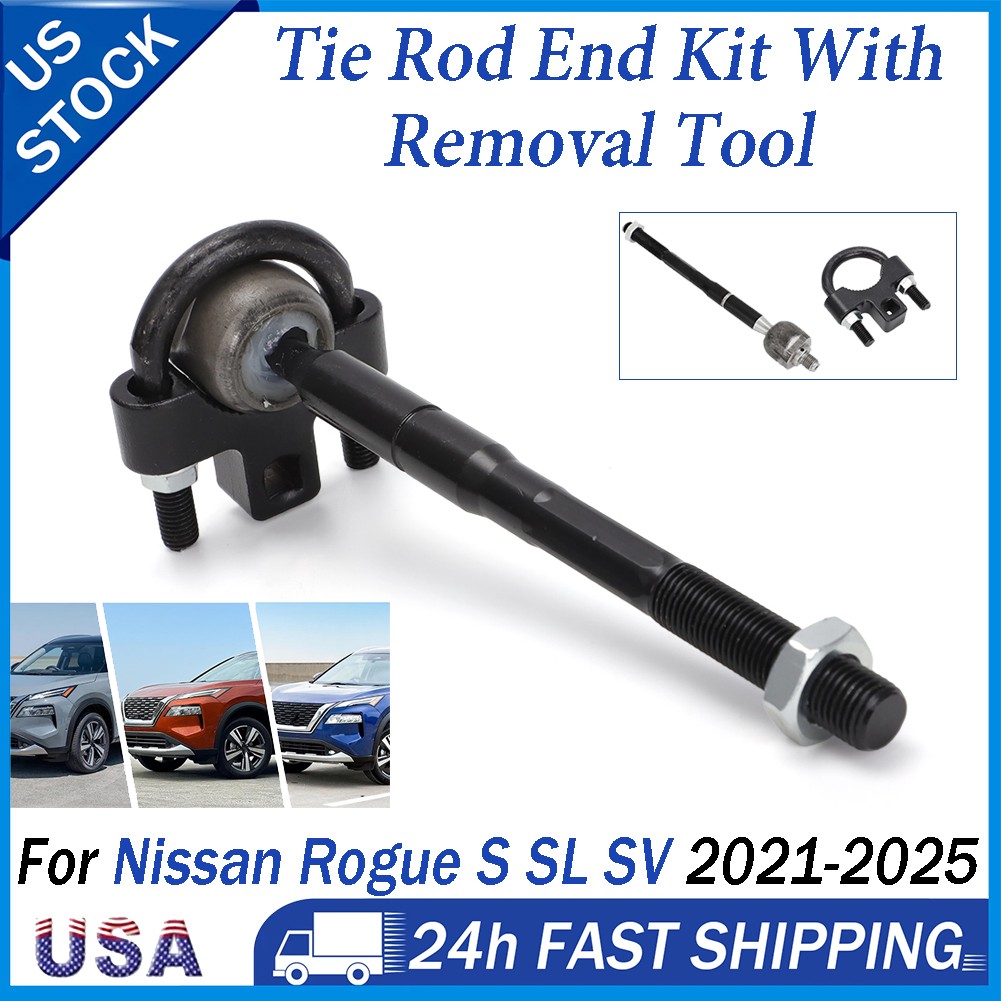 Front Inner Steering Tie Rod End w/ Removal Tool For 21-25 Nissan Rogue S SL SV