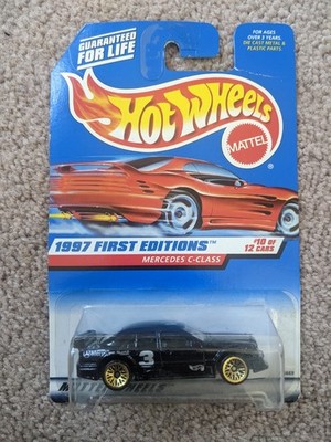 New Hot Wheels 1997 First Editions #10 Mercedes-Benz C-Class DTM Race Car 1:64
