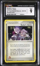 CGC 9 Rocket's Admin. 86/109 EX Team Rocket Returns Reverse Holo Stamped Pokemon on eBay
