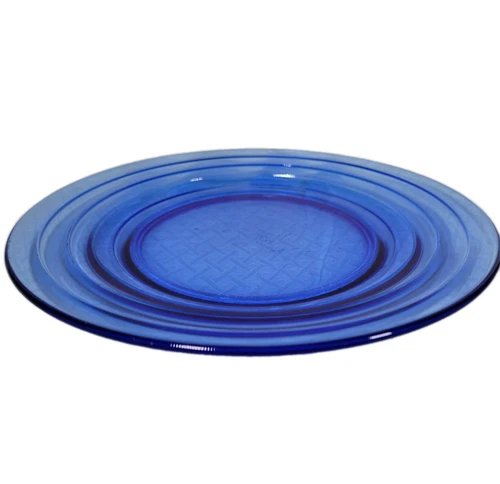 Vintage Hazel Atlas Moderntone Cobalt Blue 9-inch dinner plate, Depression glass