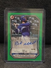 2026 Bowman Baseball Topps Blake Mitchell Green Auto 18/99 Royals Nice!