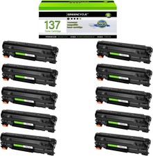 10x Replacement For Canon 137 9435b001aa Black Toner Cartridge imageCLASS MF236n