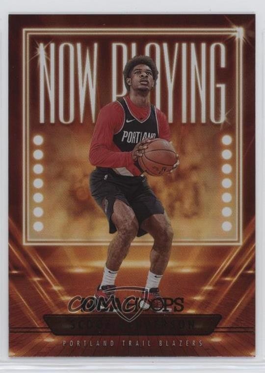 2023-24 Panini NBA Hoops Now Playing Holo Scoot Henderson #15 Rookie RC 05ol