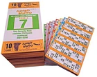 750 10 Page Games Jumbo Bingo Tickets 6 To View 1-90 Bingo Cards Serial Numbers