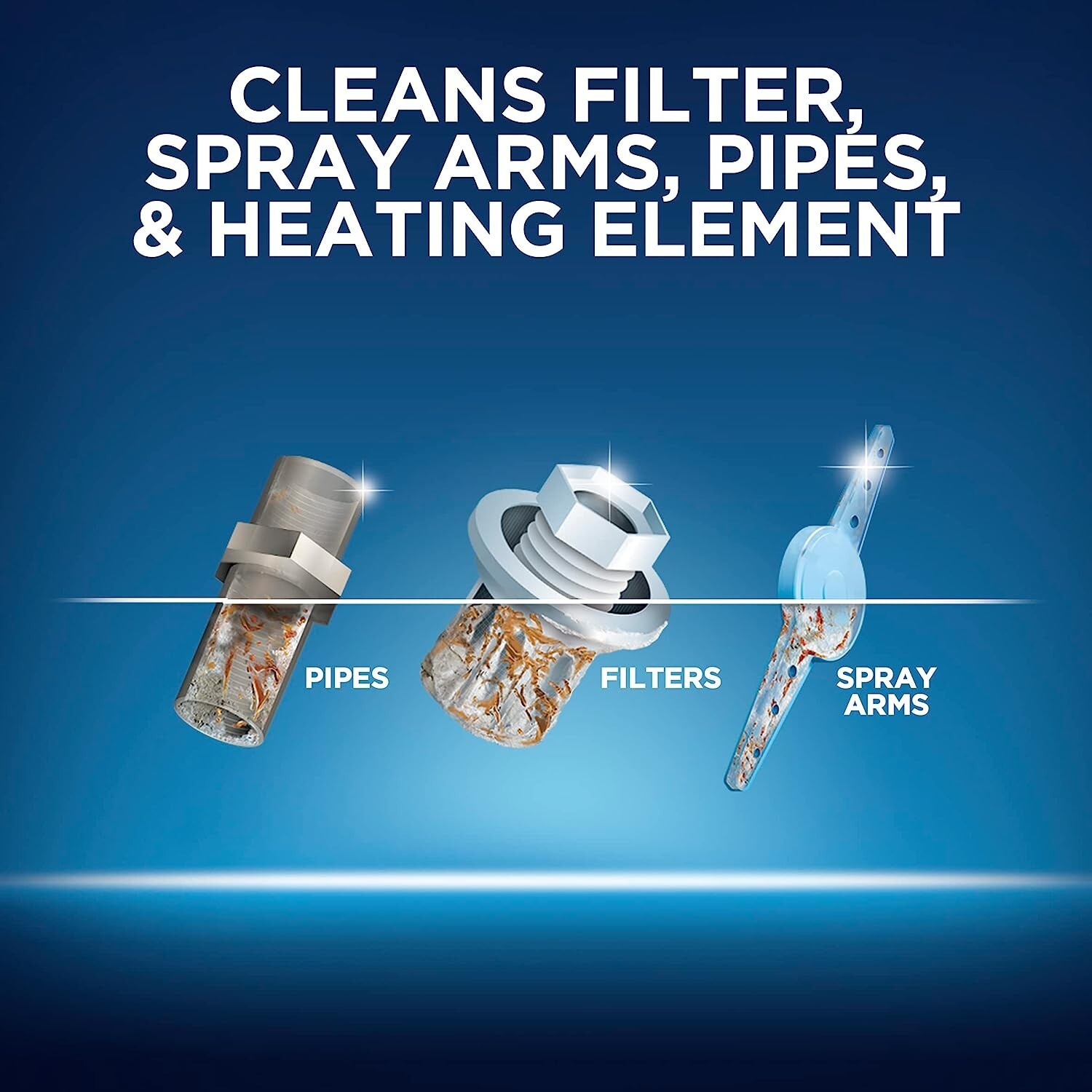 Finish Dual Action Dishwasher Cleaner Fight Grease & Limescale, Fresh