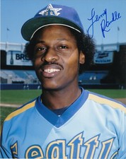 LENNY RANDLE   SEATTLE MARINERS  ACTION SIGNED 8x10