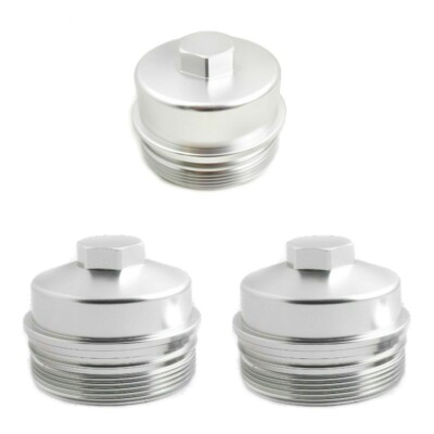 Rudy's Billet Aluminum Oil/Fuel Filter Cap Set For 08-10 Ford 6.4L Powerstroke 