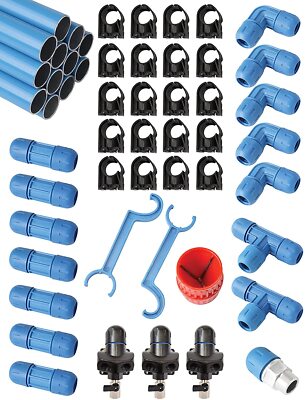 RapidAir F28090 1'' Fastpipe Master Kit, 90', 1'', Blue