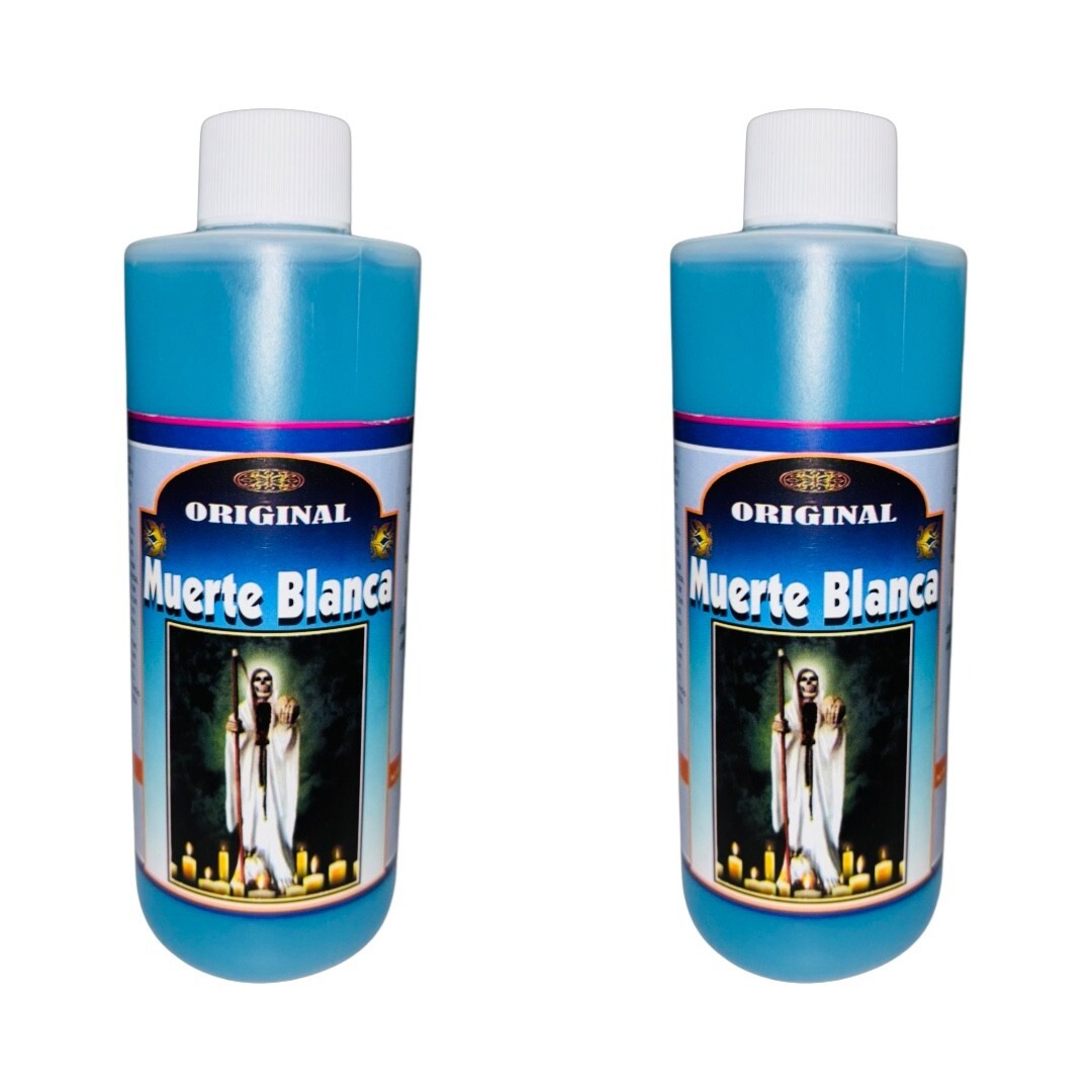 2PACK- SANTA MUERTE BLANCA Agua Espiritual - Holy Death Spiritual Water 8 oz