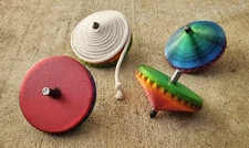 Traditional Korean 팽이 (Penghi) Spinning Top as seen in Squid Game -MULTI COLOR