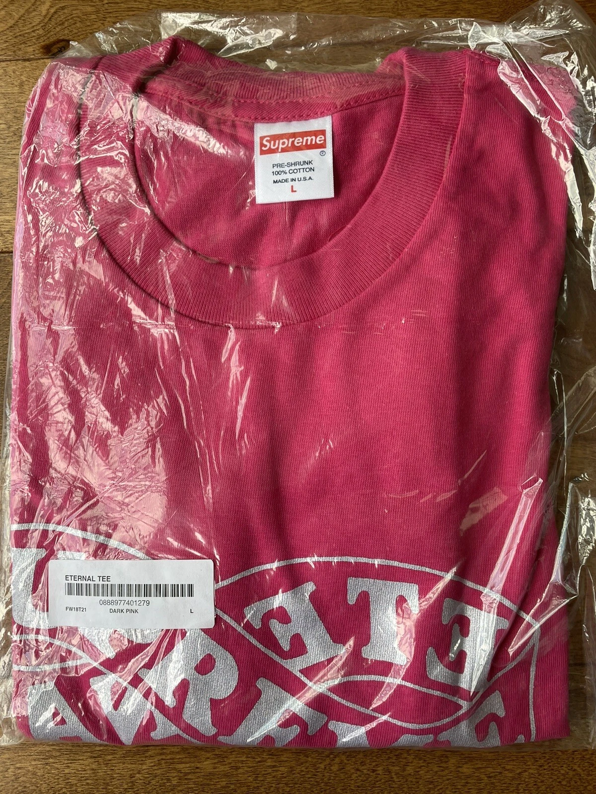 ?? Tee shirt Supreme Eternal rose foncé grand