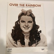 Sheet Music OVER THE RAINBOW E.Y. Harburg Harold Arlen Judy Garland Wizard of Oz