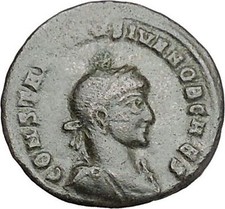 Constantine II Jr Constantine the Great  son Ancient  Roman Coin Victory  i41215