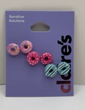 NEW Lot of 3 Pair Donut Earrings from Claire's