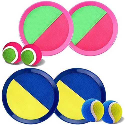 Jalunth Ball Catch Set Game Toss Paddle Beach Toys Back Yard Outdoor Games 