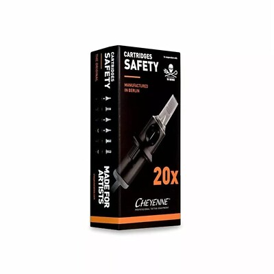 Cheyenne Hawk Safety Cartridge - Round Liner Tattoo Needles - Box of 20