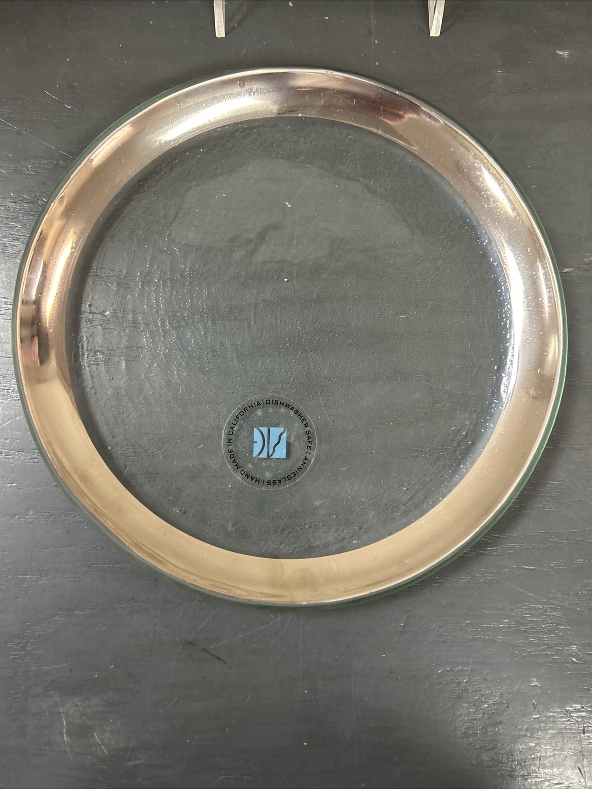 Annie Glass Platinum Salad Plate