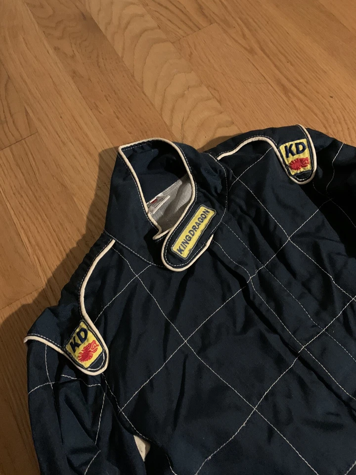 King Dragon Racing Suit Size 42 Motorsports Sports Car Navy Blue Cordura - Image 2 of 4
