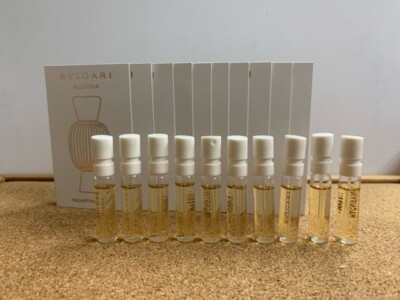 BVLGARI Allegra Magnifying Myrrh EDP 1.5ml / 0.05 oz Spray Vial x 10 PCS *NEW*