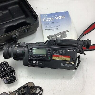 Sony Handycam Video Hi8 CCD V-99 Camcorder w/ Hard Case Sony Handycam Video Hi8 CCD V-99 Camcorder w/ Hard Case