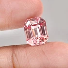 AAA Natural Flawless Peach Color Morganite Loose Radiant Cut Gemstone 11x9 MM