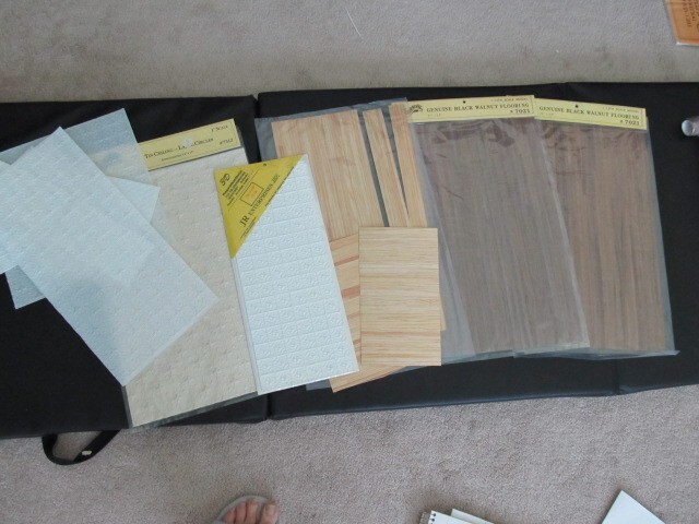 DOLLHOUSE BUILDING SUPPLIES FLOORING WALNUT WOOD HOUSEWORKS + JR ENTER CEILING