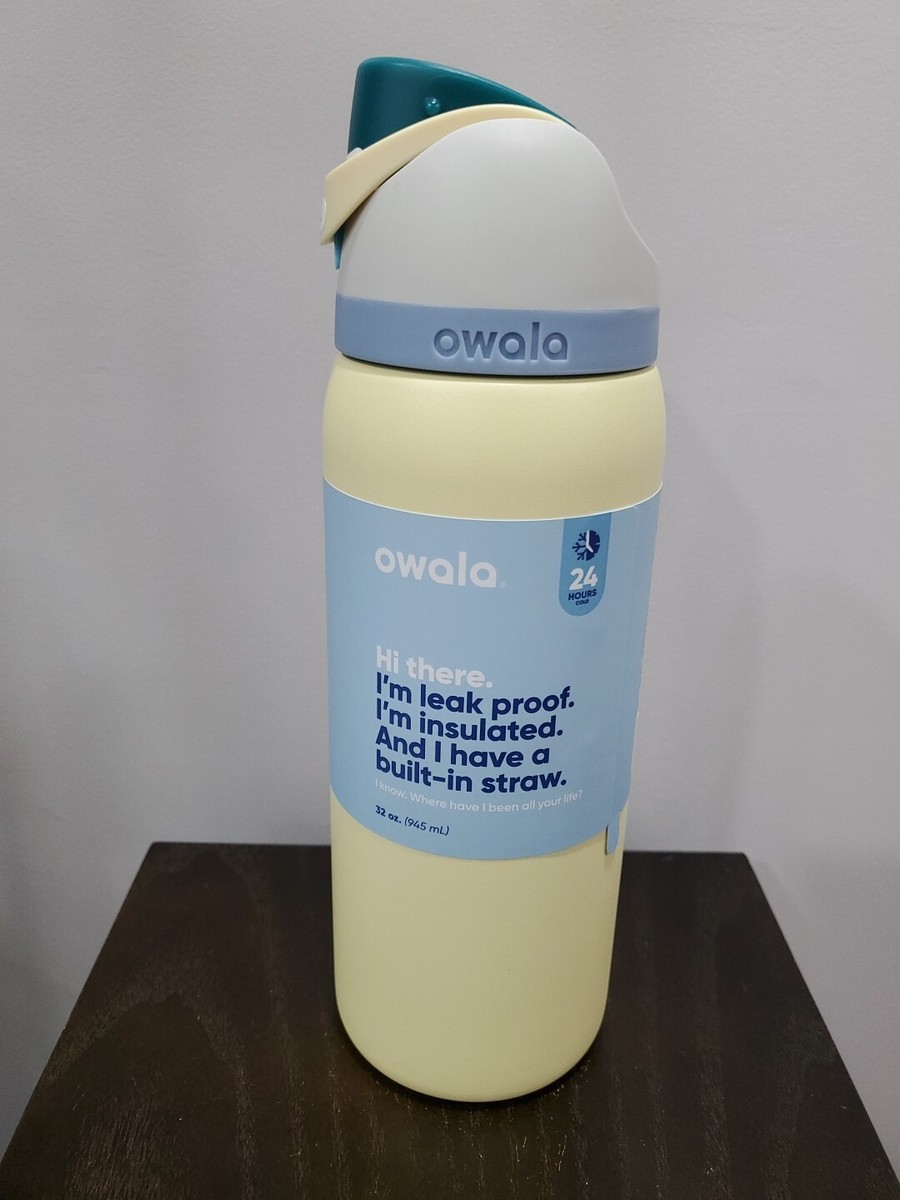 Owala FreeSip Stainless Steel Water Bottle / 32oz / Color: Sunny