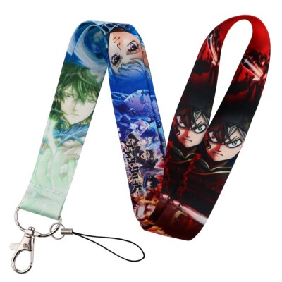 Black Clover Anime Series Asta Characters ID Badge Holder Lanyard
