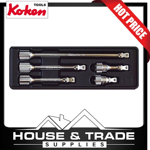 Koken 5PC 1/2"Dr 50-250MM Wobble Extension Set KOPK4763/5