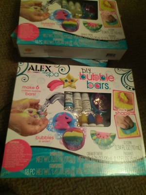 ALEX Spa DIY Colorful Scented Shapes Bath Bubble Bars Craft Kit Activity Toy