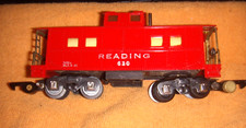 American Flyer S 630 Reading Red Illuminated Caboose Train Car