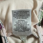 Mossimo pink and green floral tank strap bikini swim top size M medium — photo 5