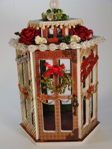 TPHH SHELLIE - DECORATIVE HOLIDAY LANTERN READY FOR FLAMELESS CANDLE/PHOTO FRAME