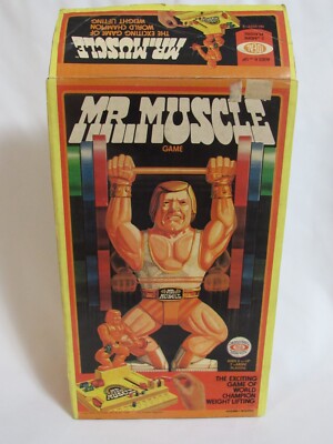 Vintage Ideal Mr Muscle Game World Champ Weight Lifting Game 1977