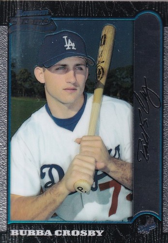 Bubba Crosby [Refractor] #408 1999 Bowman Chrome International card