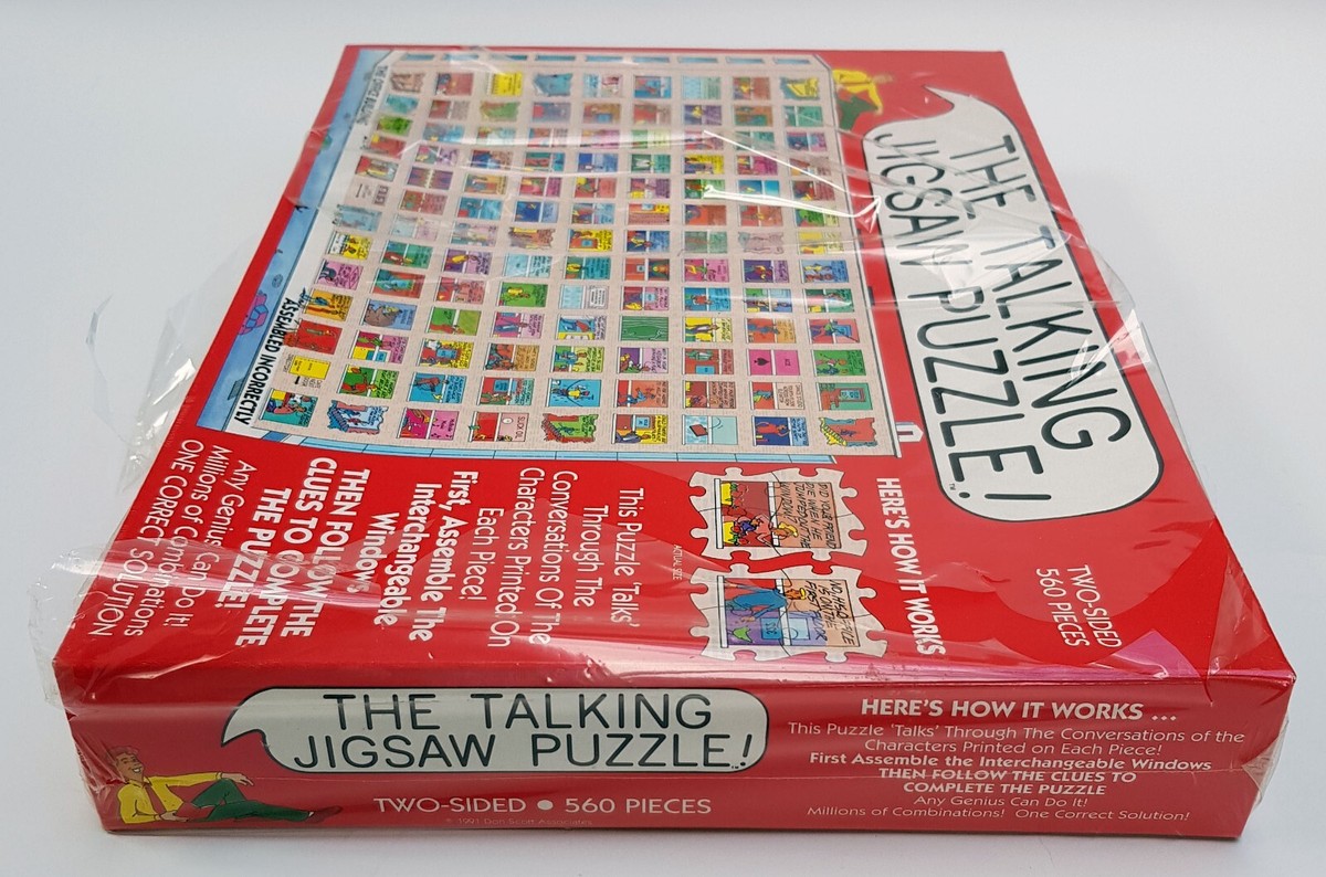The Talking Jigsaw Puzzle Two Double Sided 560 Pieces Brain The Talking Jigsaw Puzzle Two Double Sided 560 Pieces Brain