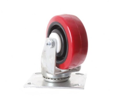 (SET OF 2) Genie 57734GT, SWIVEL CASTER (4''X1.5'') (Red) (Base Leg) SLC-24
