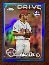 2024 Topps Pro Debut Chrome Luis Perales Blue Refractor #/150 Drive