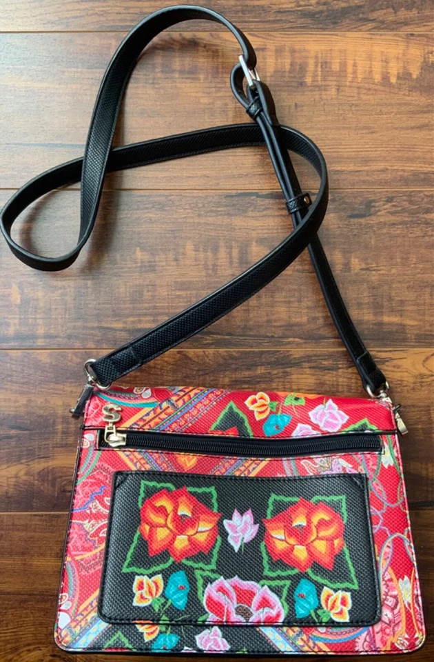 Bolso Bandolera Desigual Multicolor Floral Plegable Foto 3 de 4