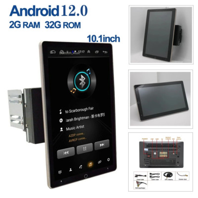 Tesla Style Universal Android 12.0 Car Radio GPS Carplay Car Stereo WiFi 2G+32GB