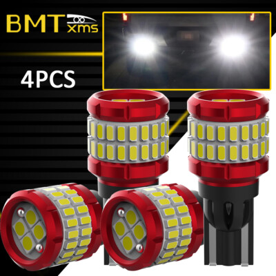 4 x Bright White Canbus LED Bulb For Car Backup Reverse Light 912 921 T15 W16W
