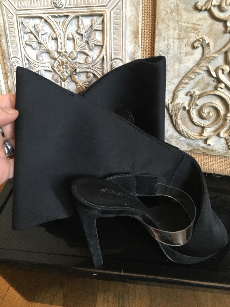 Jeffrey Campbell Genuino ante Genuino Campbell Lazo Grande Original Talón Abierto Zapatos Talla b8cca5 Jeffrey Campbell Genuino ante Genuino Campbell Lazo Grande Original Talón Abierto Zapatos Talla b8cca5