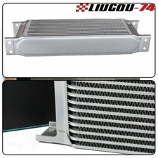 10 Row 10an Universal Engine Aluminum Transmission Oil Cooler Silver Usa