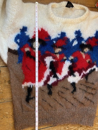 Selina Knitwear Hand Knit Mohair Mix Can Pullover Large - Bild 7 von 9