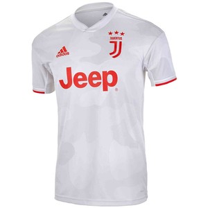 adidas-Men-039-s-Juventus-19-20-Away-Jersey-Raw-White-Red-Orange-DW5461